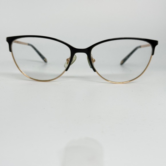 Tiffany & Co TF 1127 6122 54 16 140 Cat Eye Eyeglasses Gold Black 21194 - Picture 2 of 9